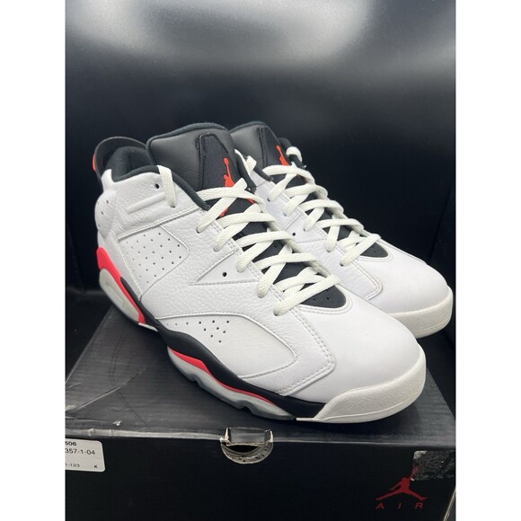 Air Jordan 6 Low \'White Infrared\' Men’s Size 11.5 (304401-123) CLEAN OG ALL main image 13